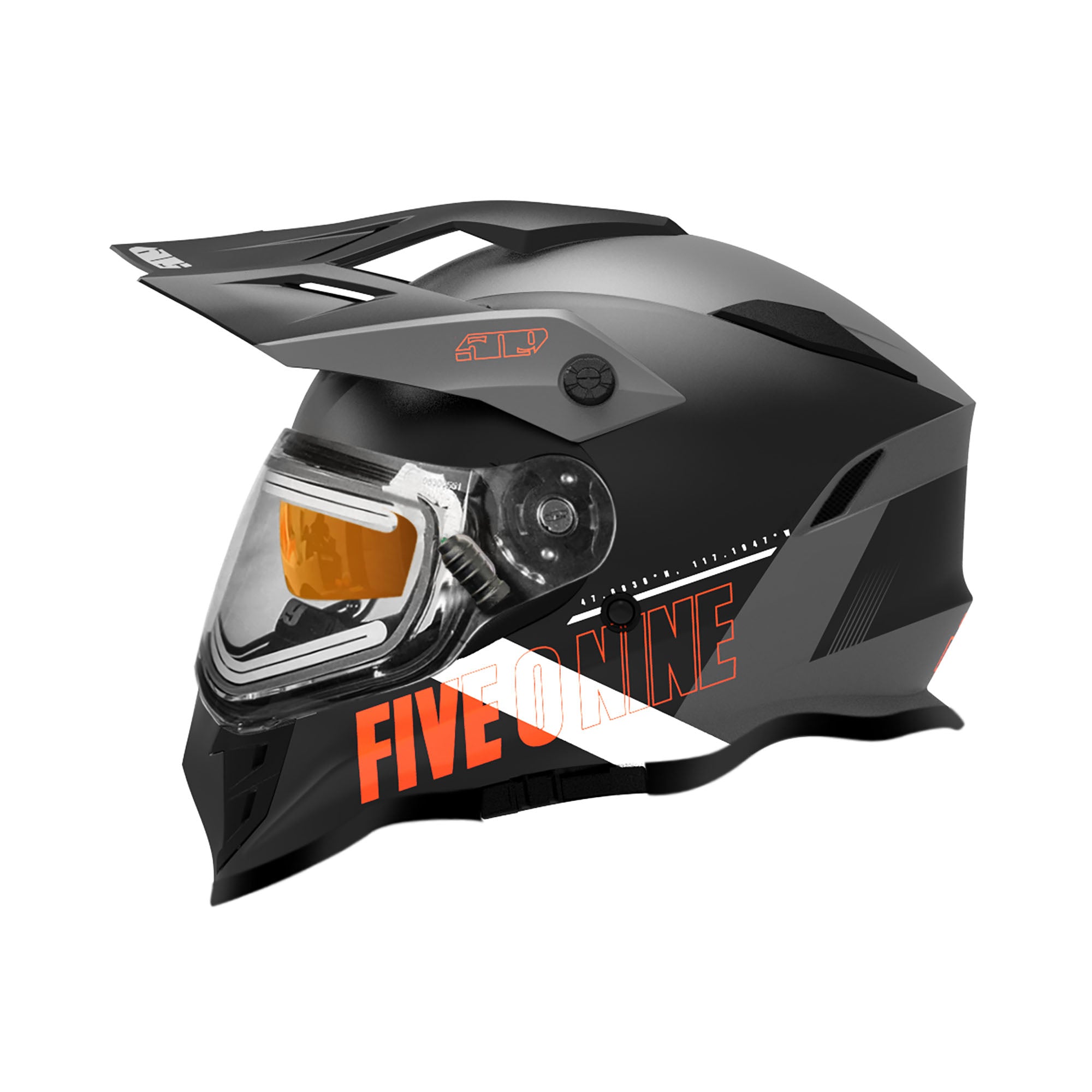 full face motorcycle helmets heated Delta R3L Ignite Helmet Orange (2023) / LG