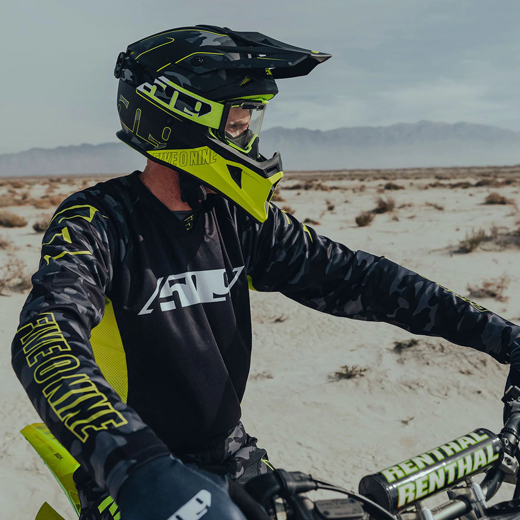 509 Tactical Offroad Open Face Helmet Black Camo