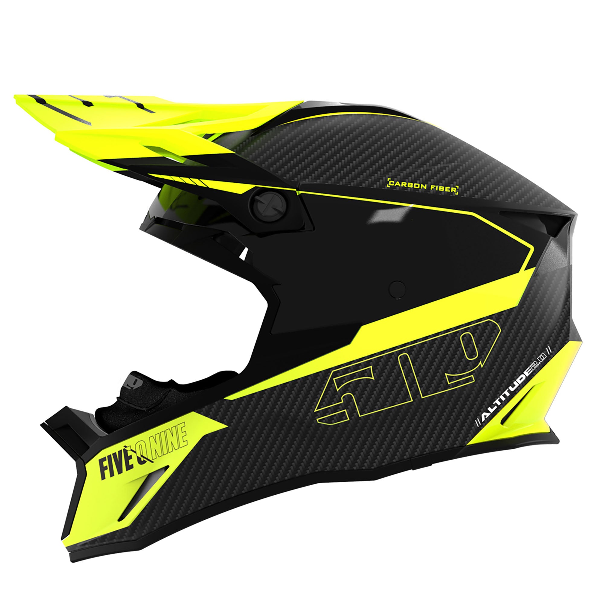 509 Altitude 2.0 Carbon Fiber Helmet Acid Green Unisex-Adult