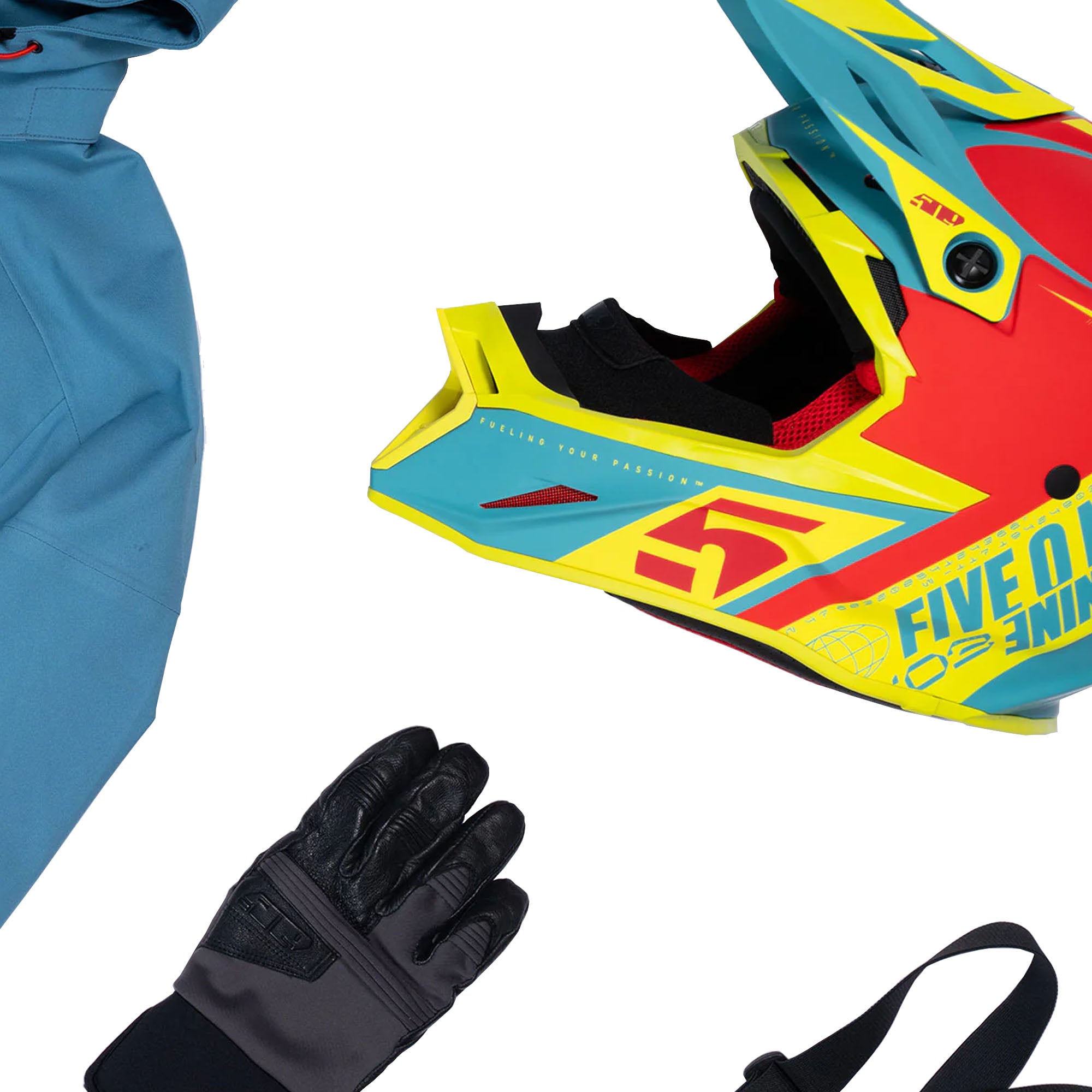 509 Altitude 2.0 Snowmobile Helmet Fidlock Lightweight Open Face Ultrabeast Red FMVSS 218