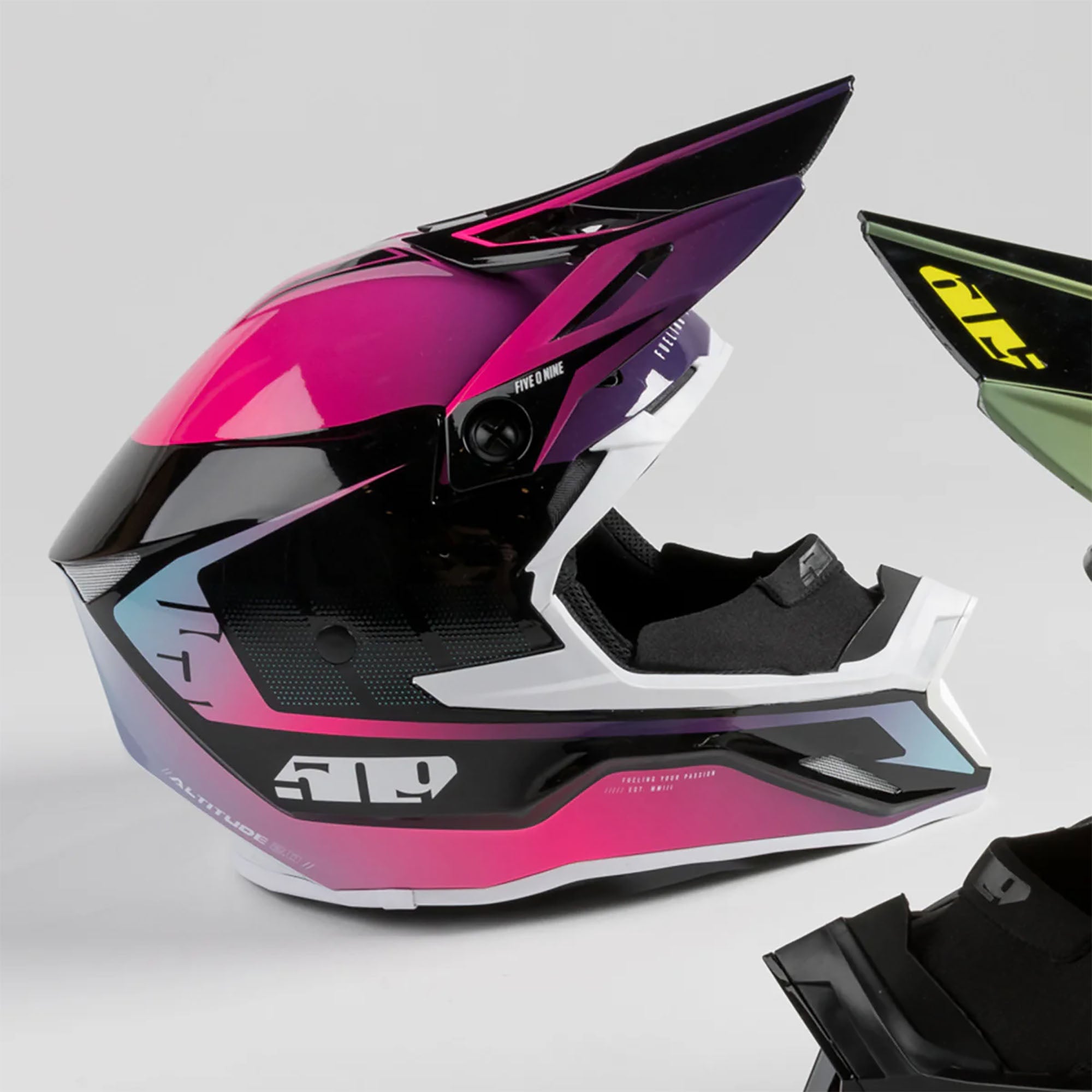 509 Altitude 2.0 Open Face Snowmobile Helmet Galaxy Pink