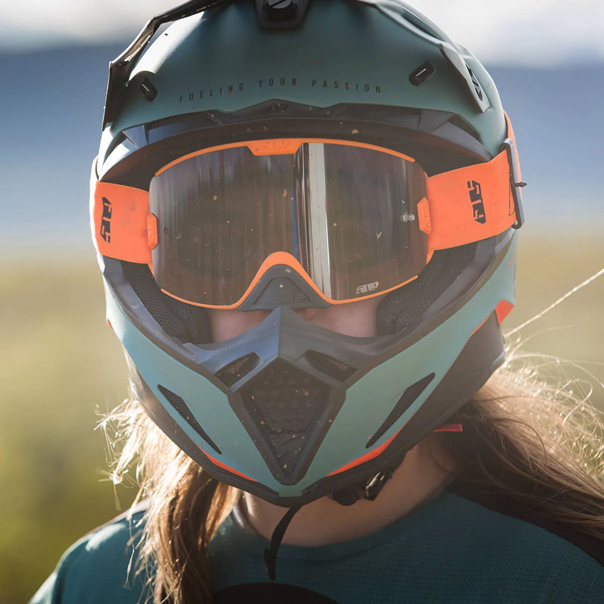 509 Altitude 2.0 Offroad Open Face Helmet Sci-Fi Green