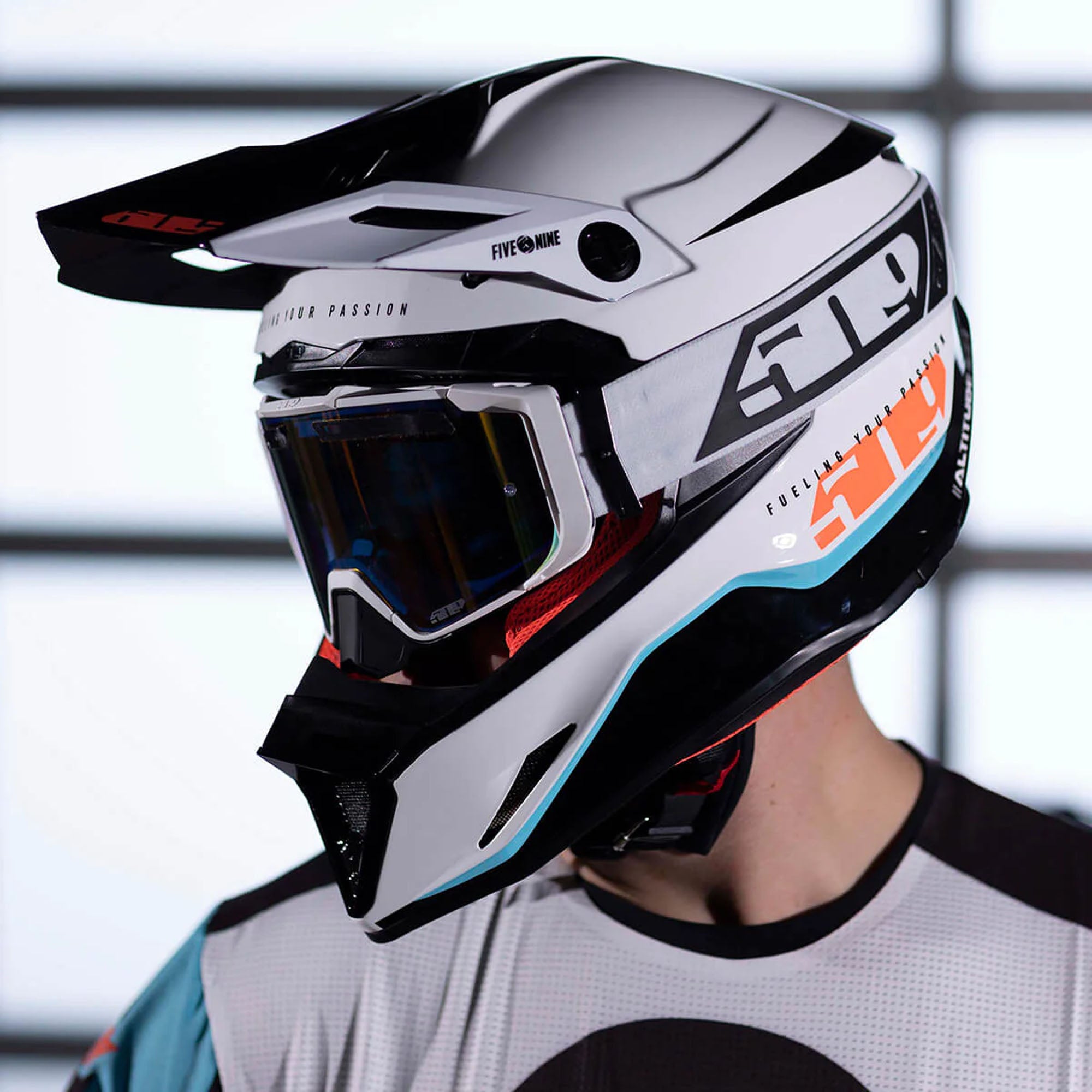 509 Altitude 2.0 Offroad Open Face Helmet Sci-Fi White