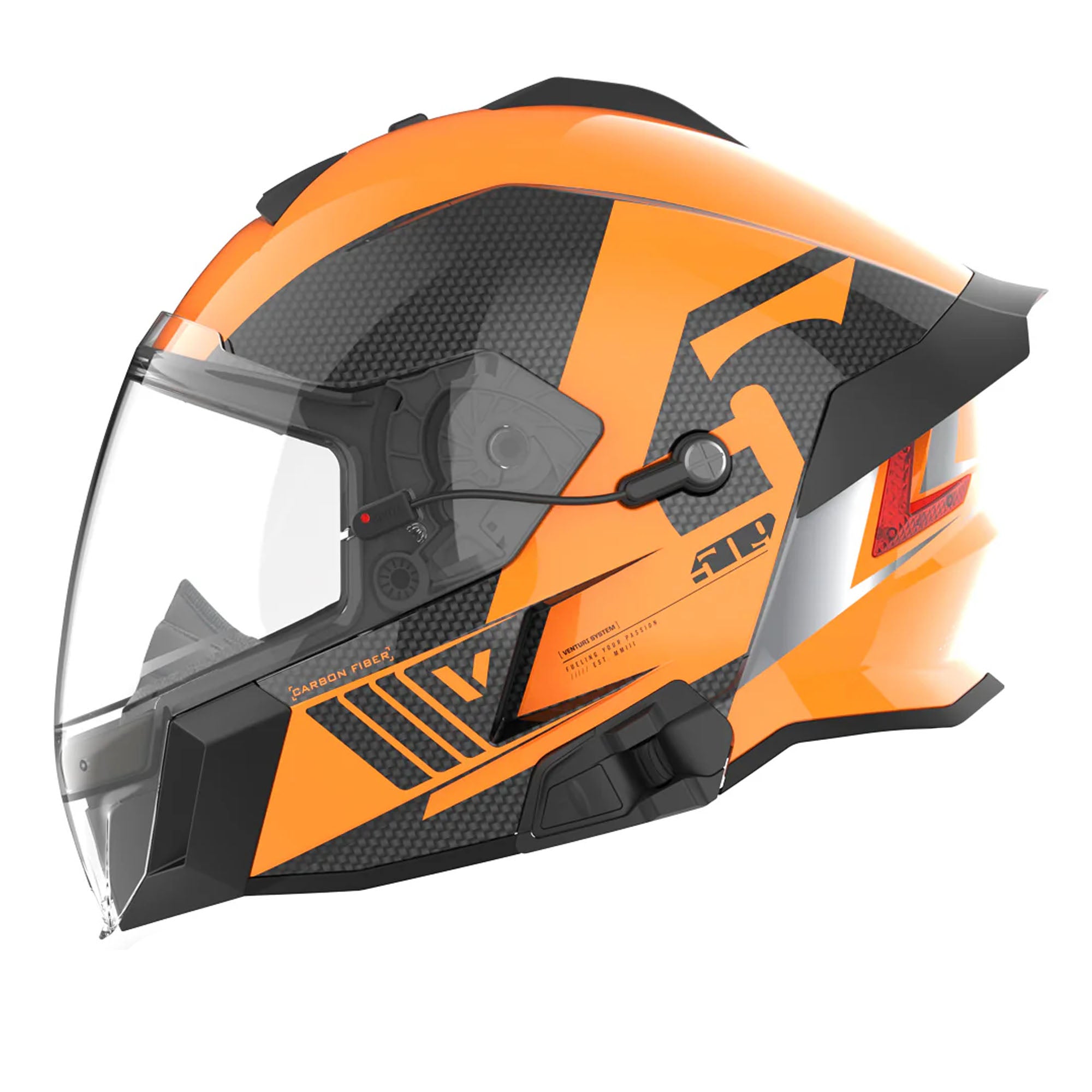509 Delta V Carbon Commander Helmet Orange Unisex-Adult