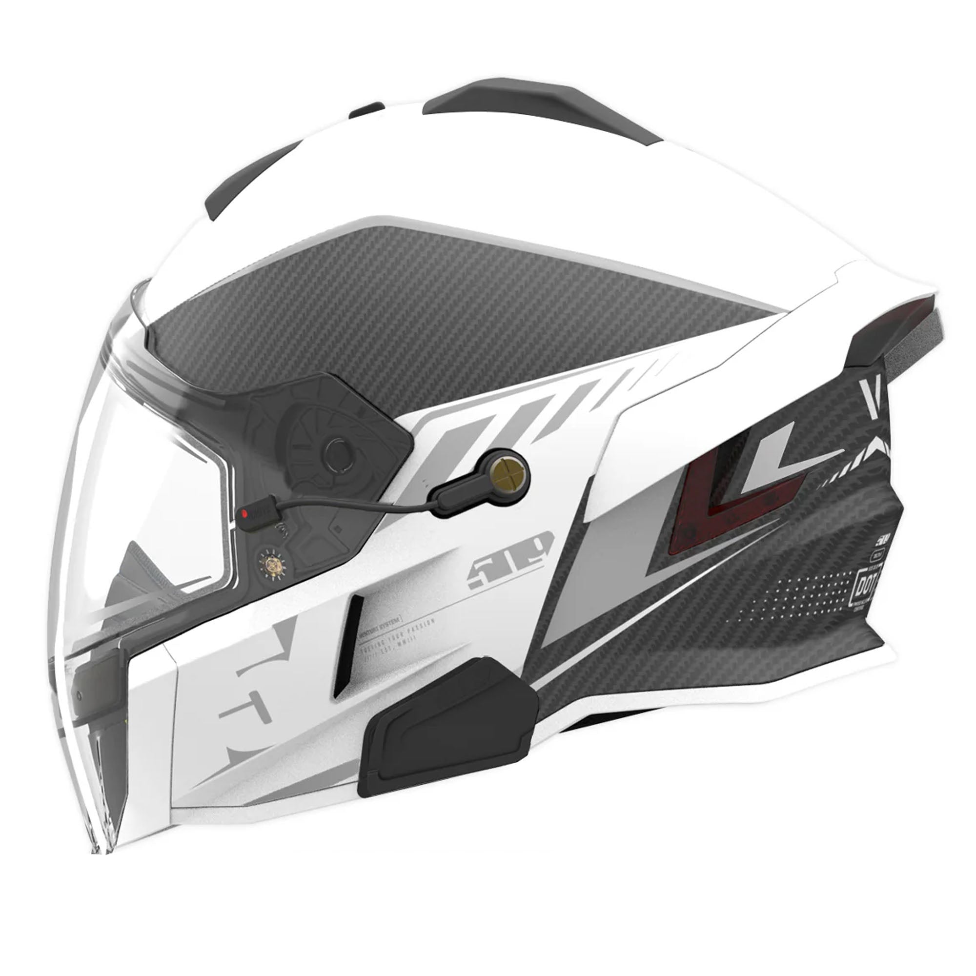 509 Delta V Carbon Commander Snowmobile Helmet Stormchaser Reflect