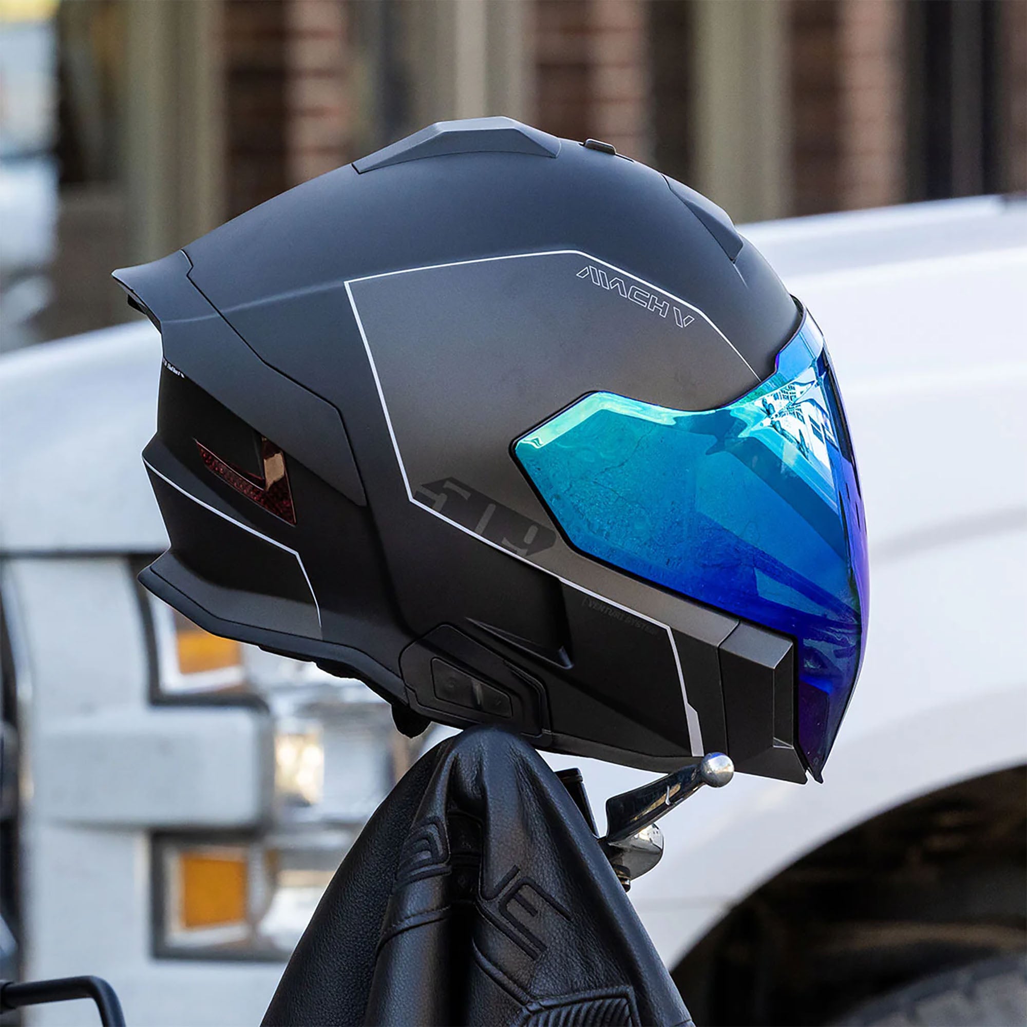 509 F01016300-000-201 Mach V Shield Fog-Resistant UV Protection Sapphire Mirror