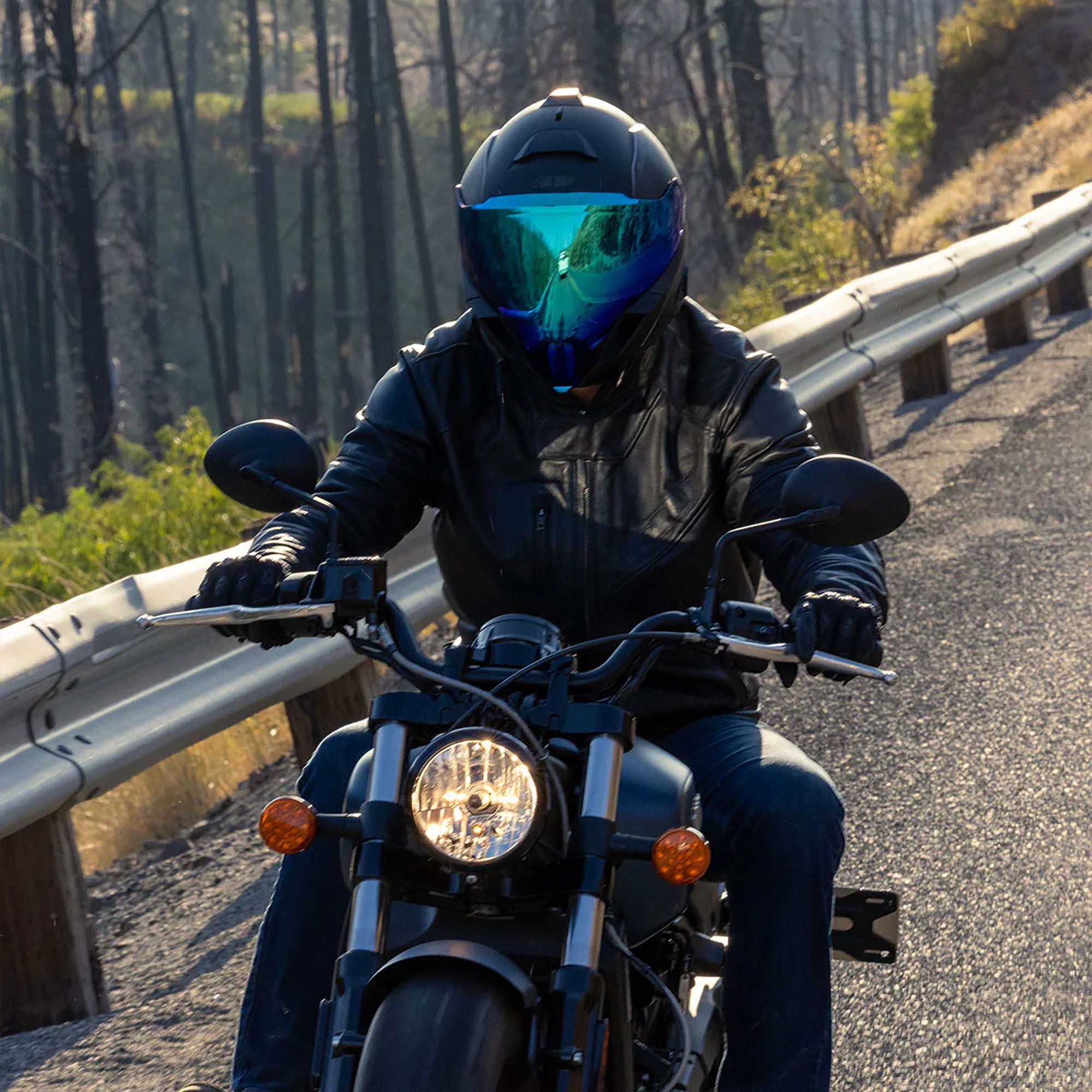 509 F01016300-000-201 Mach V Shield Fog-Resistant UV Protection Sapphire Mirror