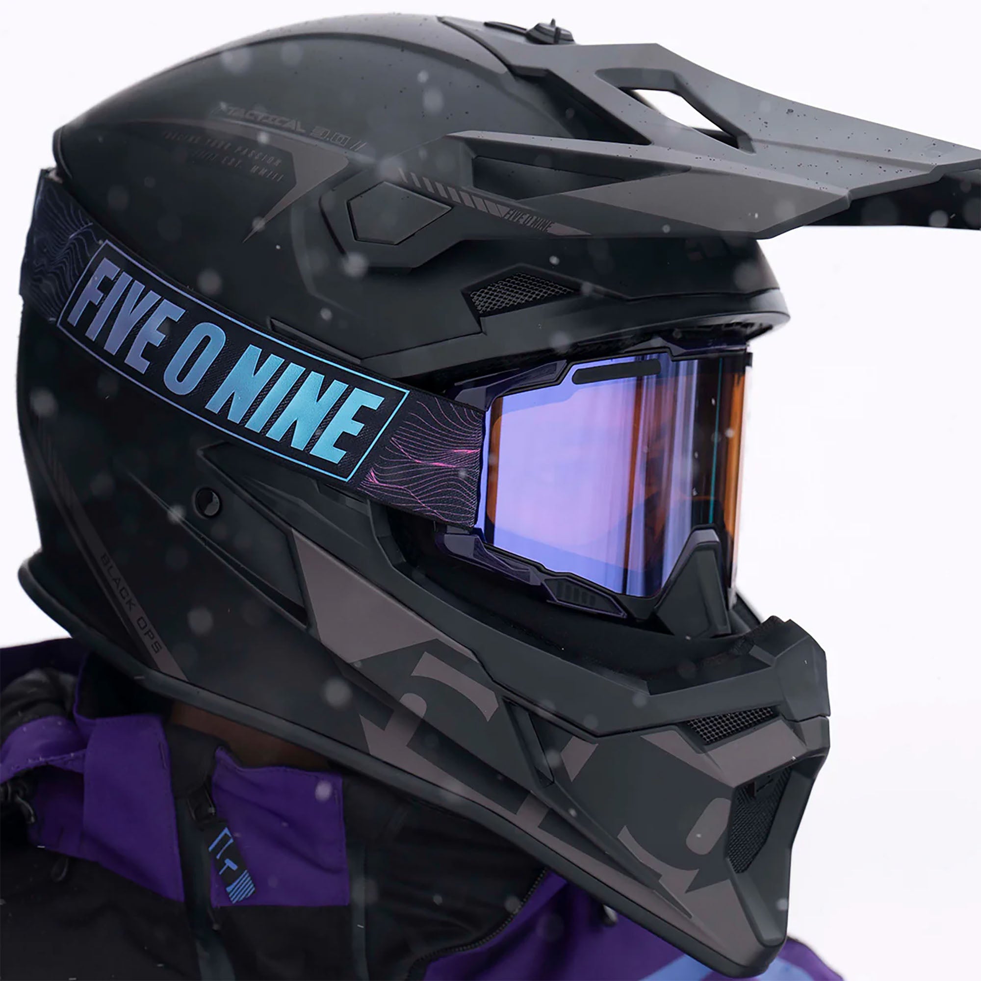 509 Tactical 3.0 MTN Snowmobile Helmet Matte Black Ops