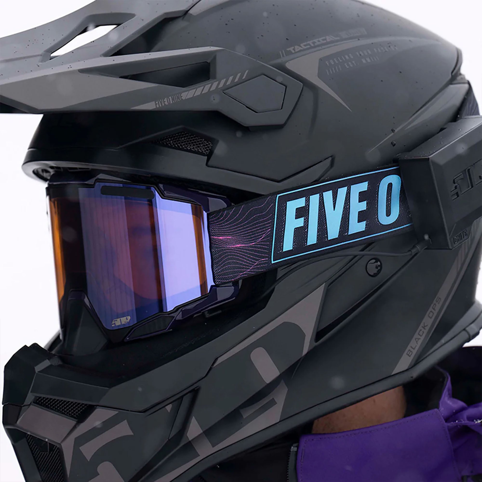 509 Tactical 3.0 MTN Snowmobile Helmet Matte Black Ops