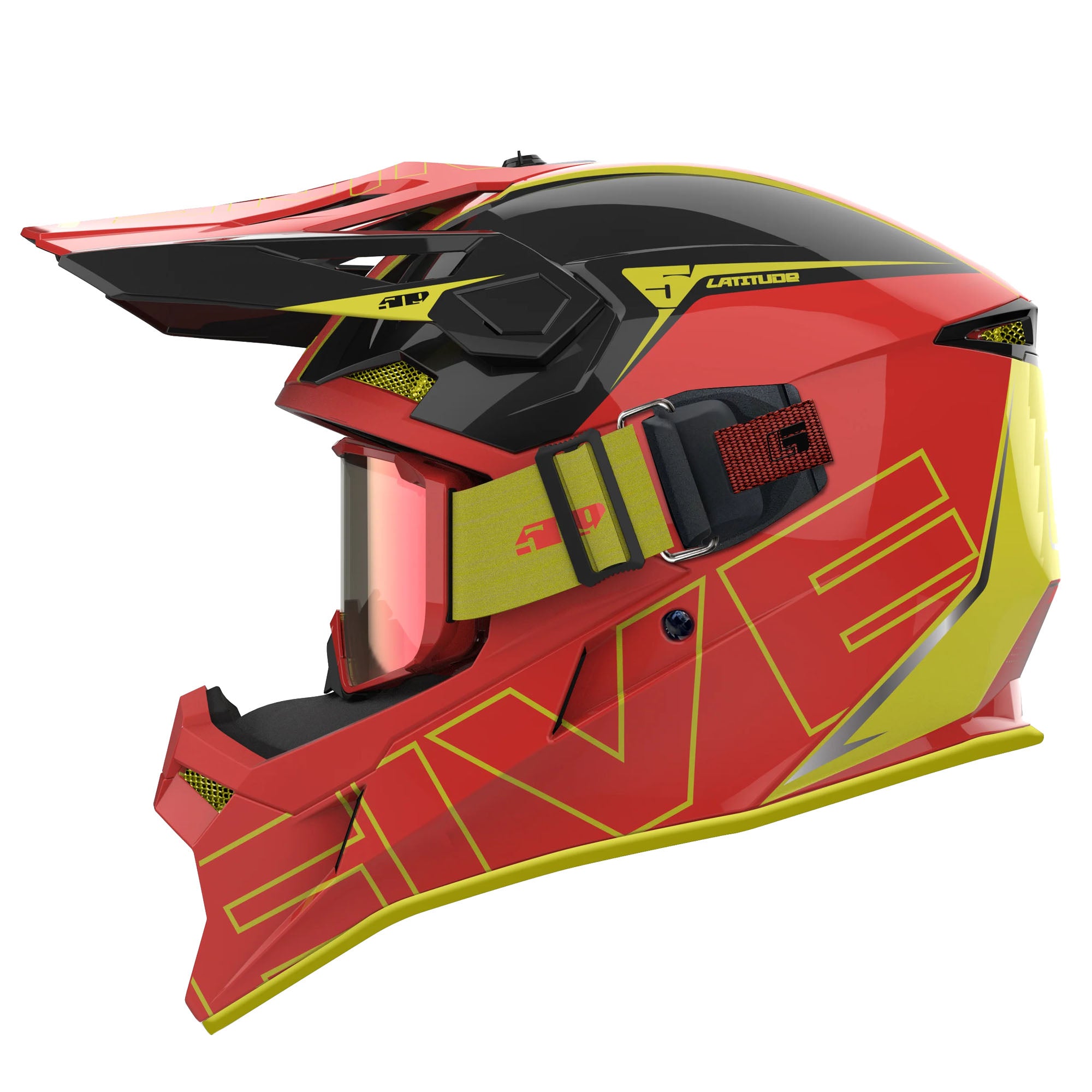509 Latitude Helmet Ignite System Red-Vis Unisex-Adult