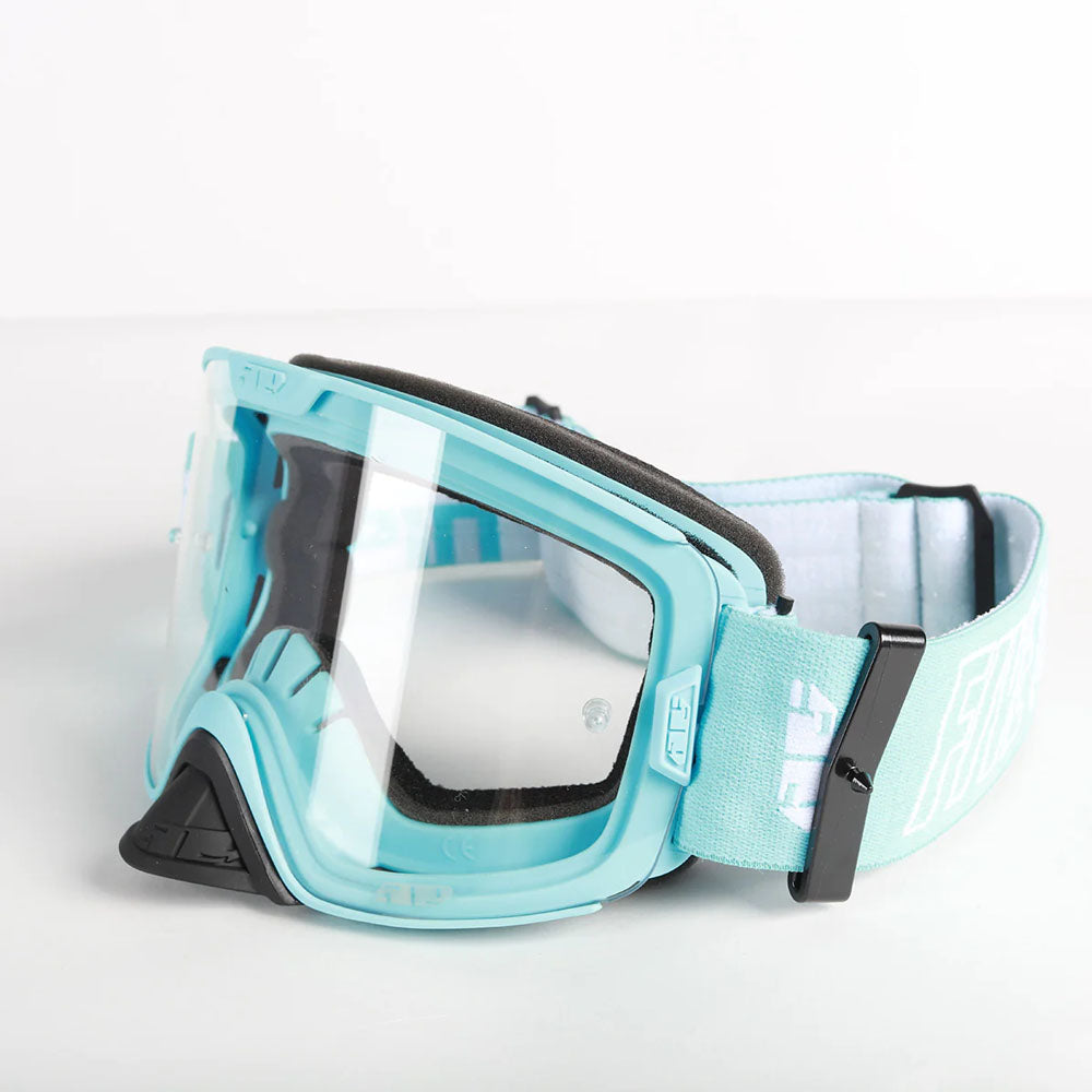 509 F02003500-000-203 Kingpin Goggle Anti-Fog Anti-Scratch Quick Change Single Lens Aqua