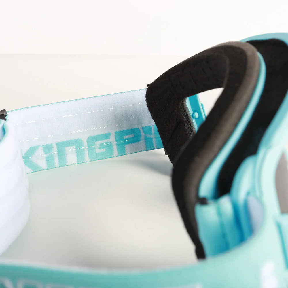 509 F02003500-000-203 Kingpin Goggle Anti-Fog Anti-Scratch Quick Change Single Lens Aqua