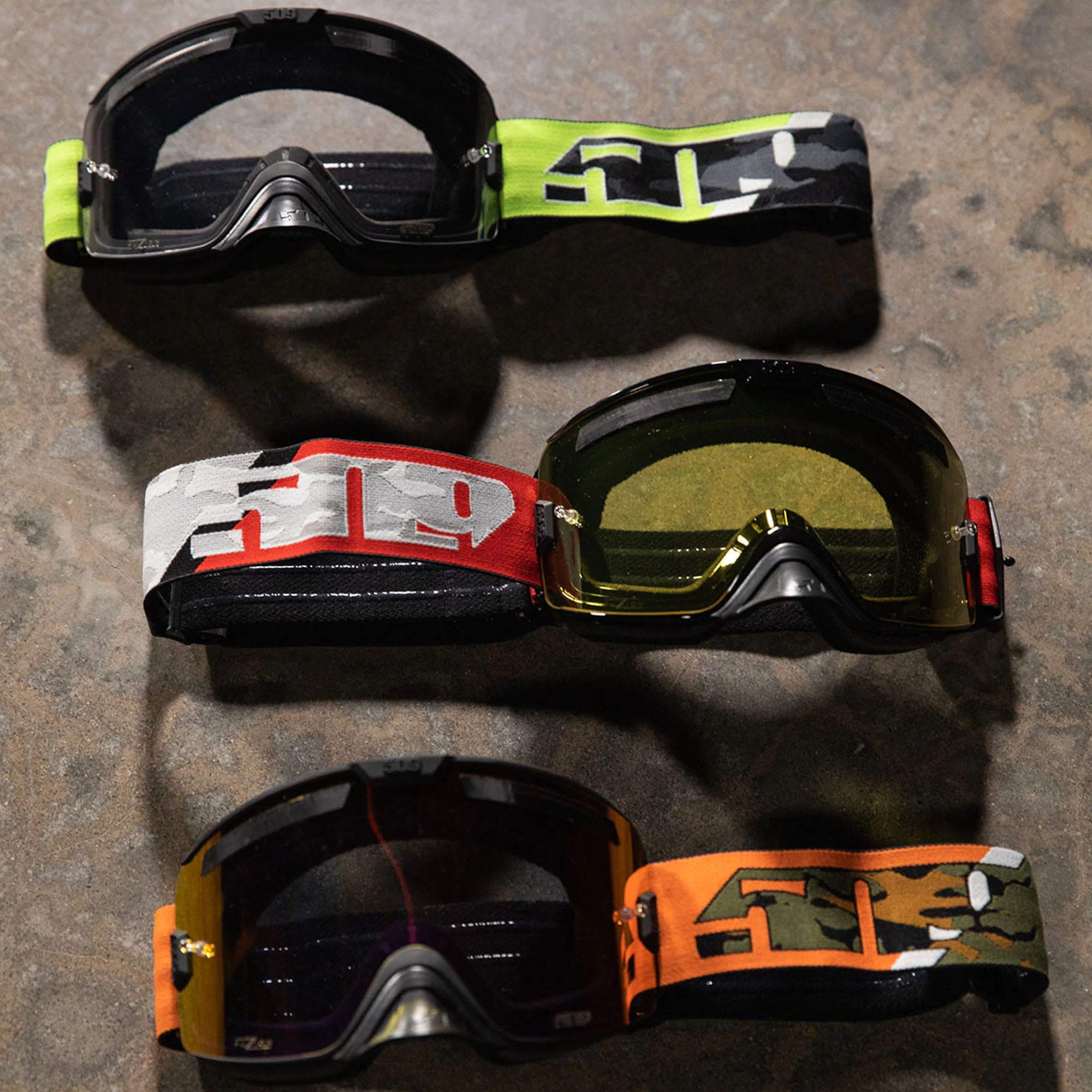 509 F02013200-000-020 Kingpin Fuzion Flow Goggle Filtered Anti-Fog Anti-Scratch Quick