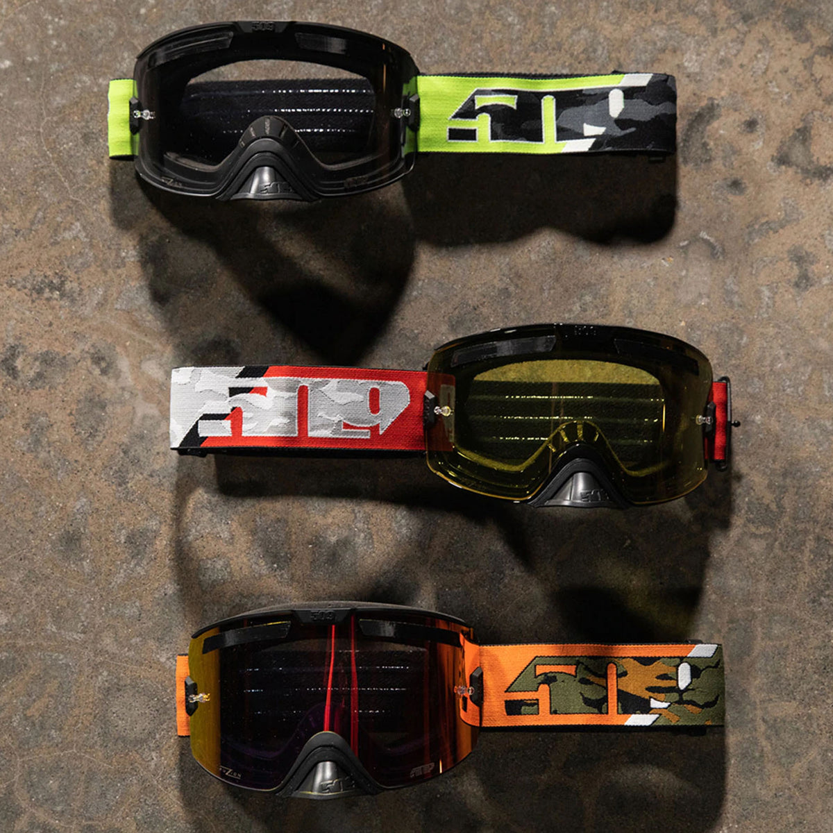509 F02013200-000-301 Kingpin Fuzion Flow Goggle Filtered Anti-Fog Anti-Scratch Quick