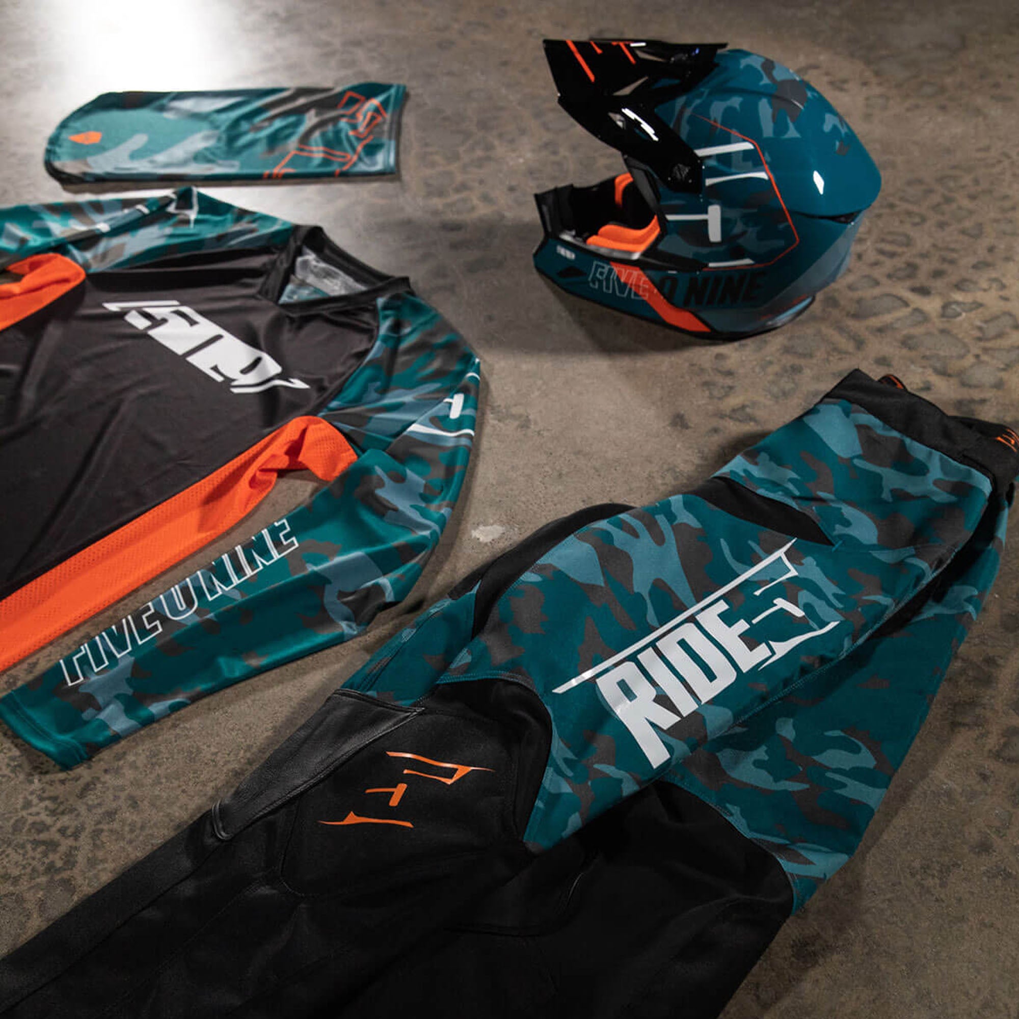 509 Ridge ITB Offroad Pants Sharkskin Camo Blue