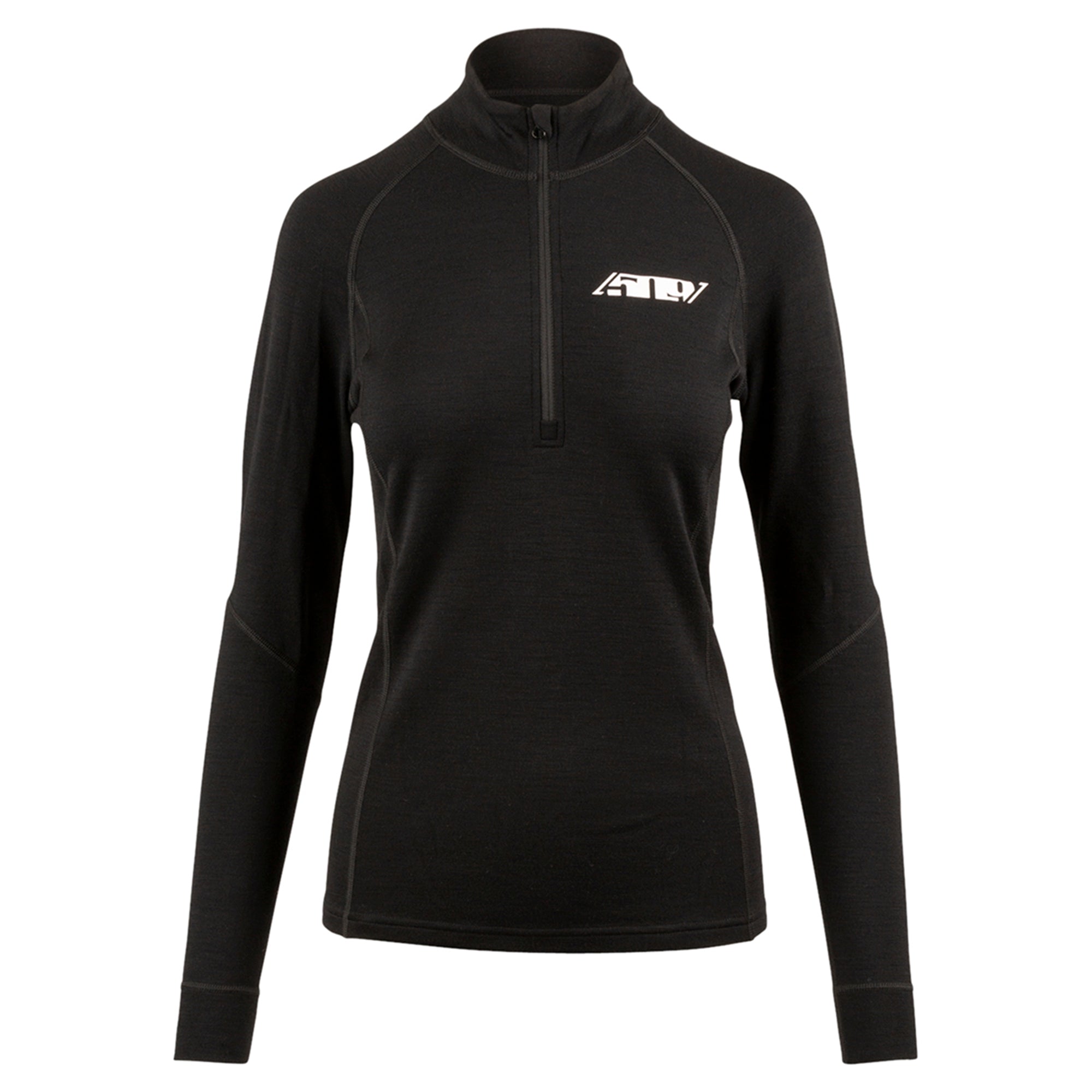 509 Womens FZN Merino 1/4 Zip Black Womens