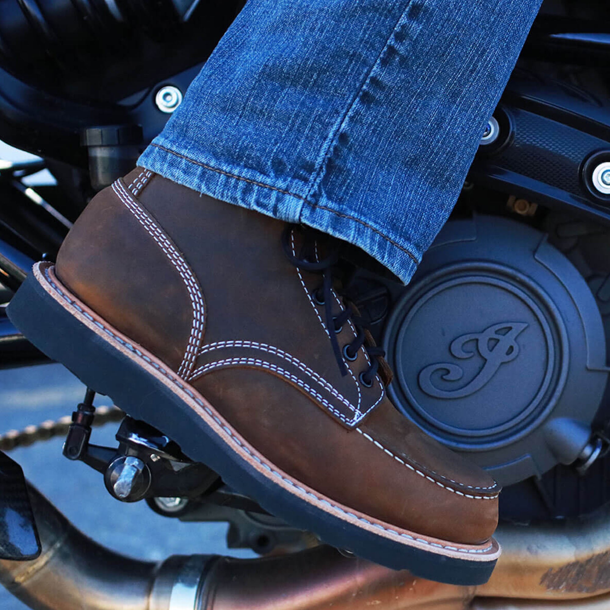 509 White's Perry Collab Boot Waterproof Leather Distressed Brown