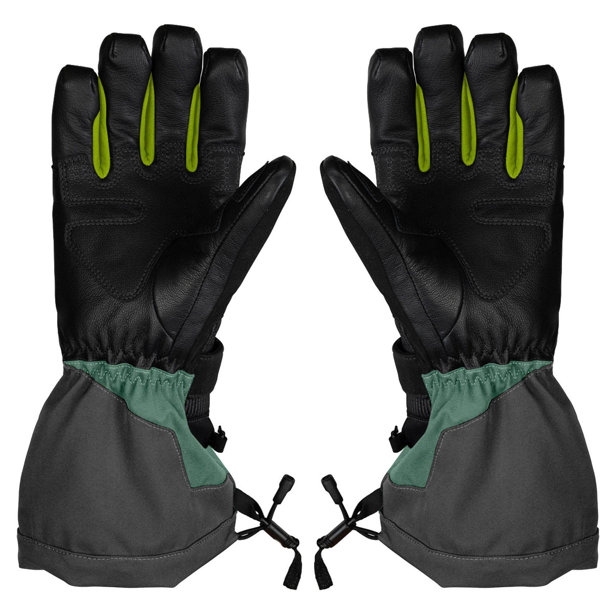 509 Backcountry Gauntlet Snowmobile Gloves Hyper Bass Green
