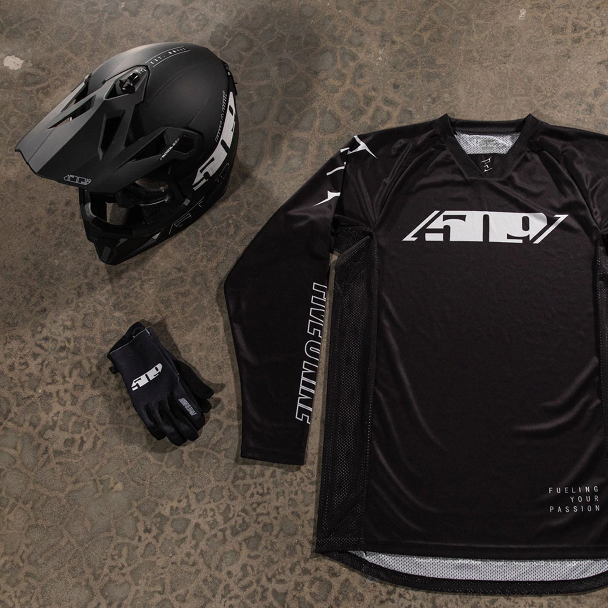 509 4 Low Standard Offroad Gloves Black