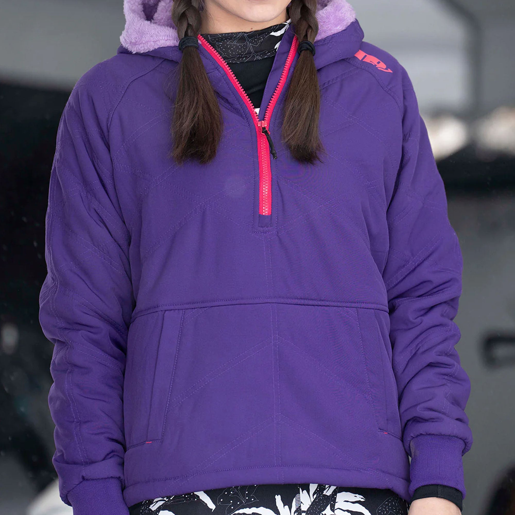 509 Aurora Quilted hoodie Purple