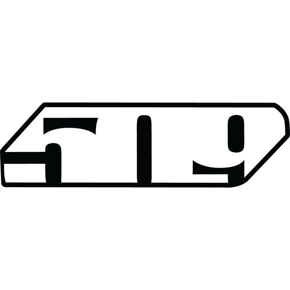 509 Sticker Sheet Slash Logo Black