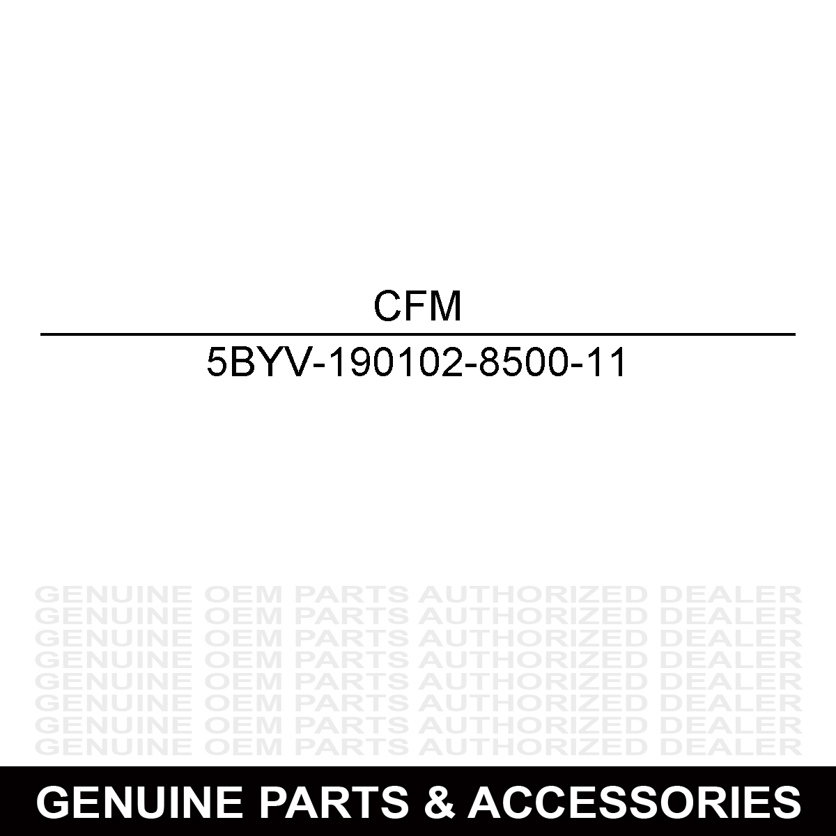 CFMoto 5BYV-190102-8500-11 Rear Left Hand Side Door Decal