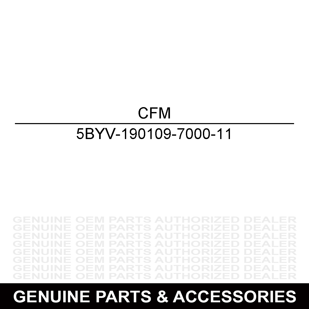 CFMoto 5BYV-190109-7000-11 DECAL, LH DECO PLATE