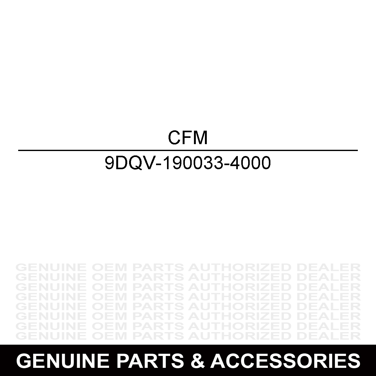 CFMoto 9DQV-190033-4000 LH REAR REFLECTIVE STICKER