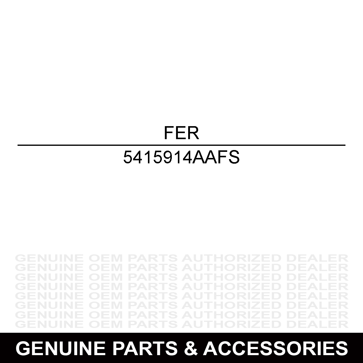 Ferris 5415914AAFS PLATE SRSZ3X SRSZ2 72 61 60 52 5415914A 5415914AA