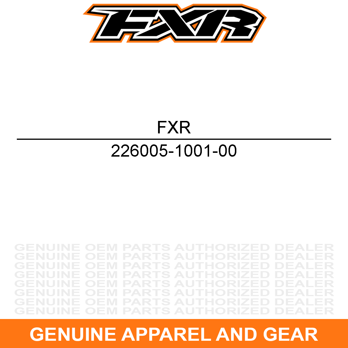 FXR 226005-1001-00 Factory Ride Snow Goggles