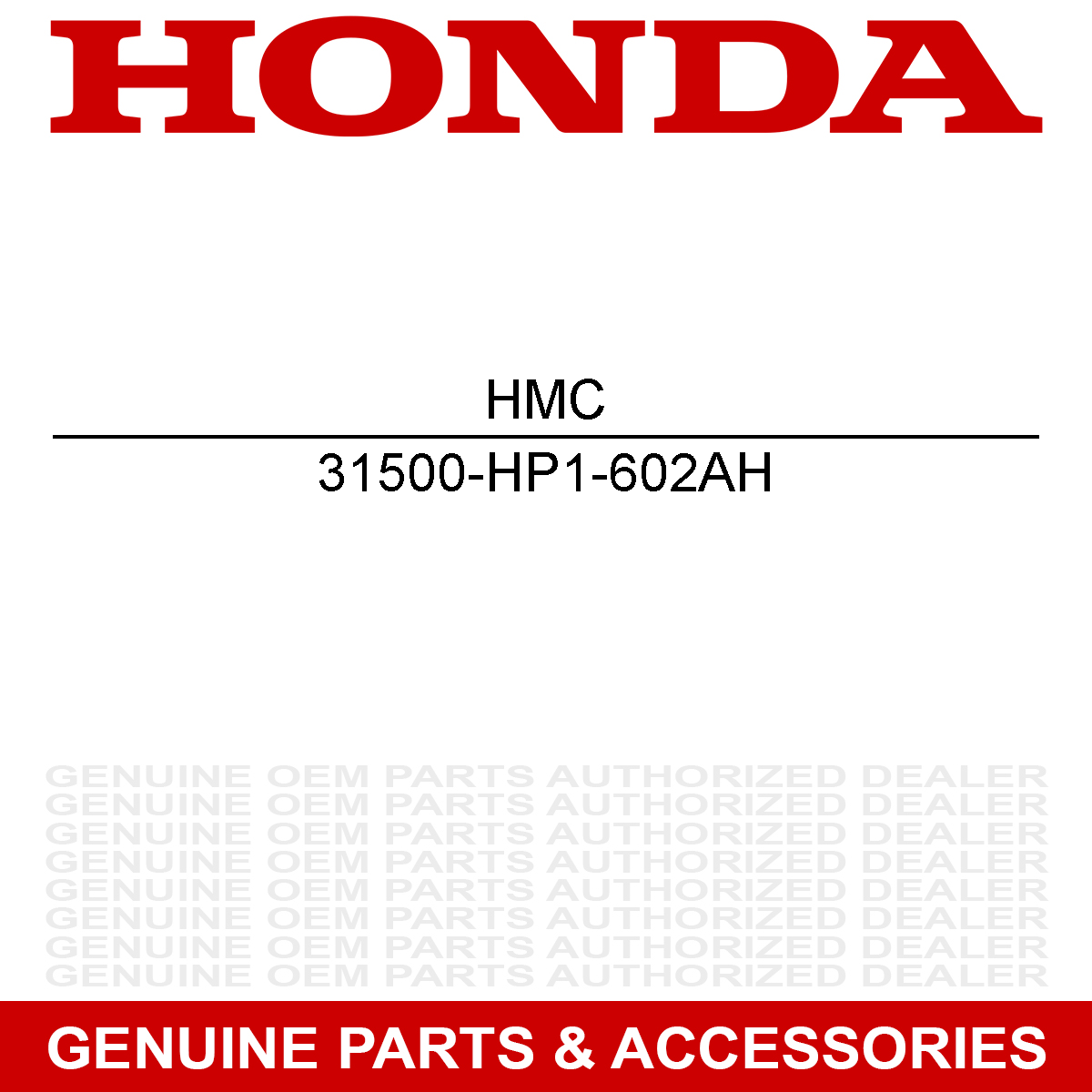 Honda 31500-HP1-602AH Battery (Ytz7S) X4 TRX Ruckus SP 31500-HP1-600