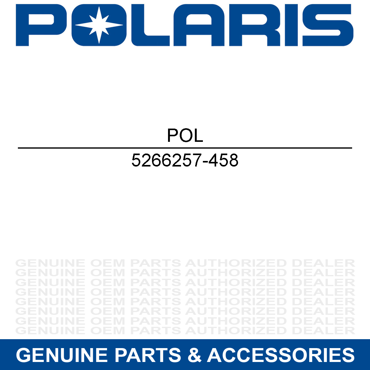 Polaris 5266257-458 Black Pulse Mount Bracket RZR General 1000 XP S 4