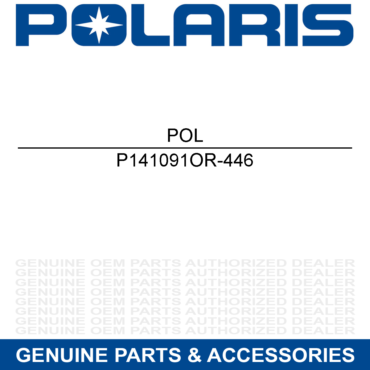 Polaris P141091OR-446 Orange Stock Aluminum Roof