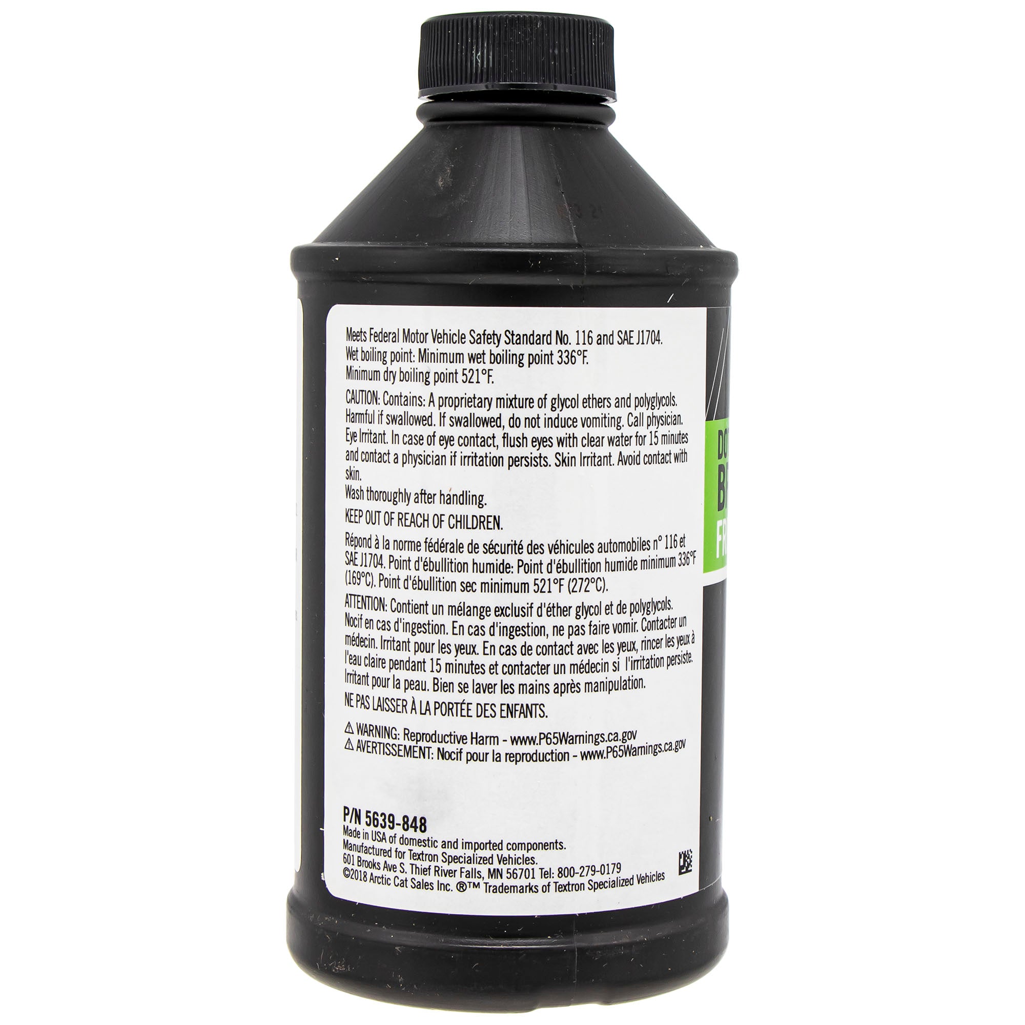 Arctic Cat DOT4 Brake Fluid 12oz 5639-848
