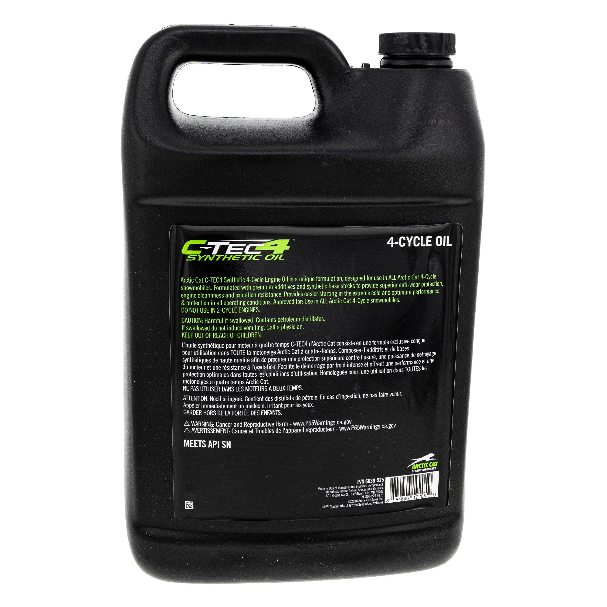 Arctic Cat 6639-528 C-TEC4 Synthetic Engine Oil Change Kit 2007-2016 5000 9000