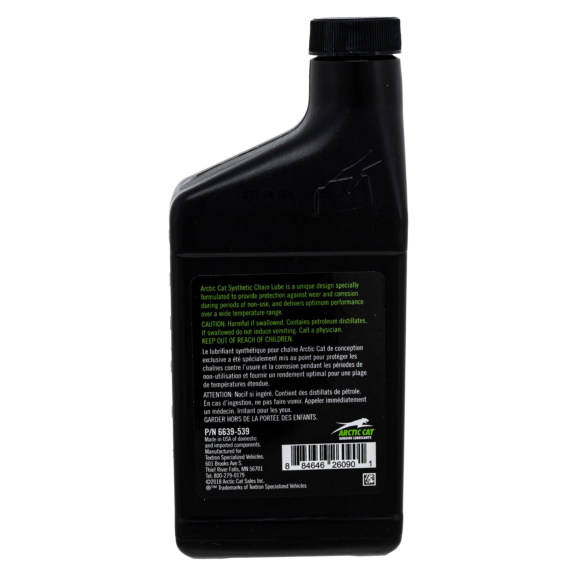 Arctic Cat 6639-539 Full Synthetic Chain Lube 15oz Bottle ACT Drive System