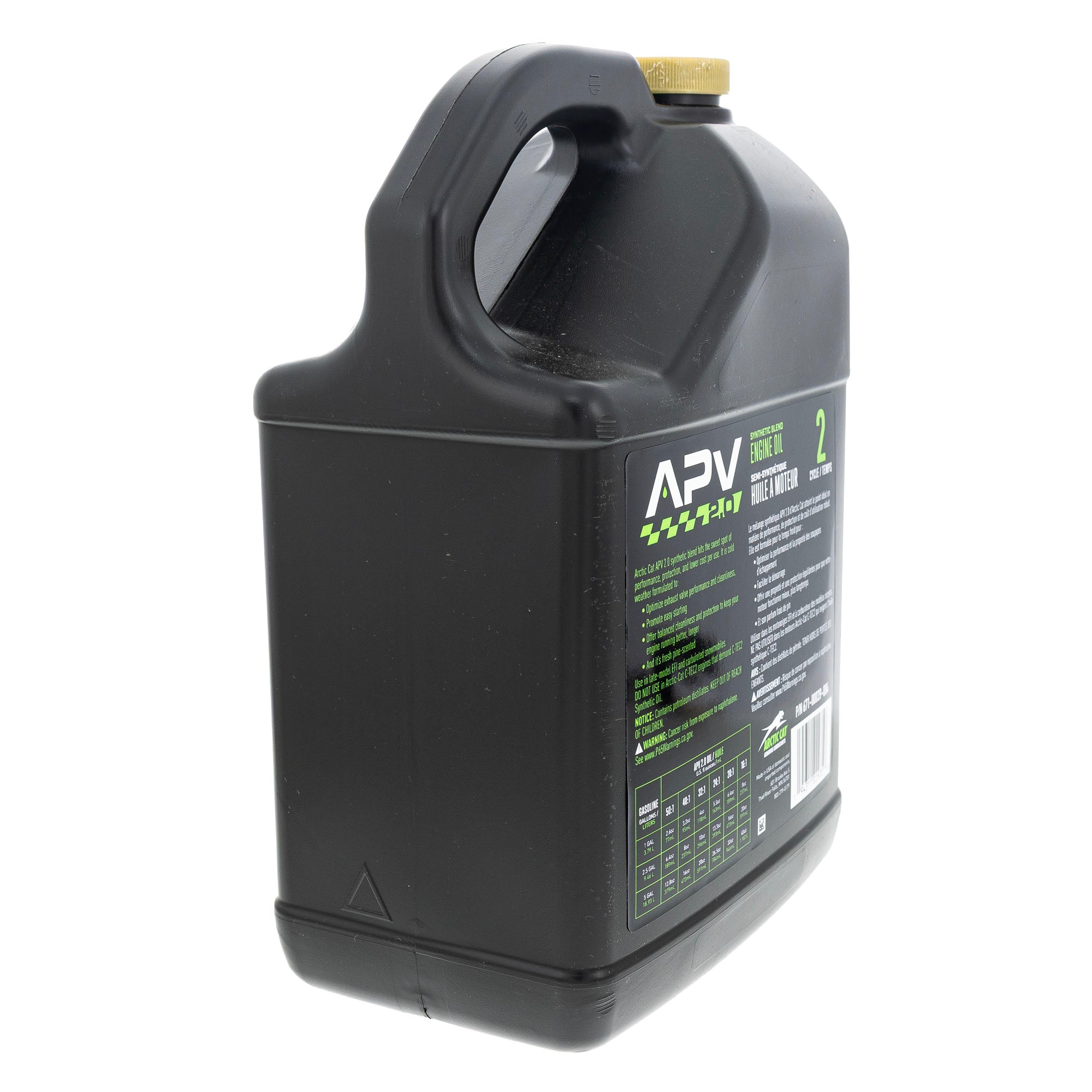 Arctic Cat 671-00039-004 APV 2.0 Synthetic Blend 2-Stroke Injection Oil 1 Gal
