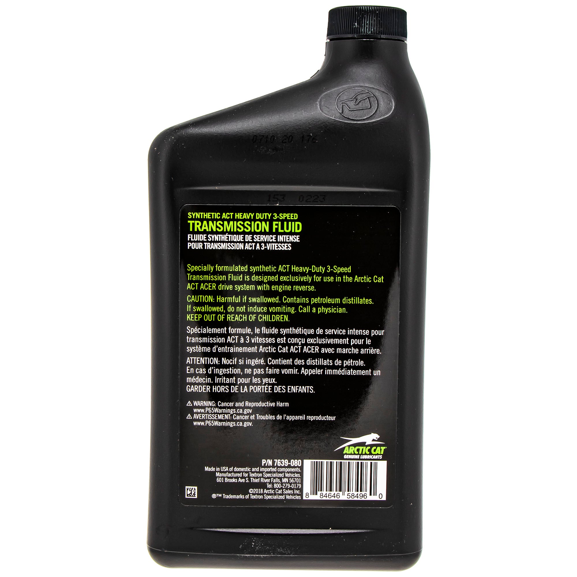 Arctic Cat ACT Gearcase Fluid 27.1oz 7639-080