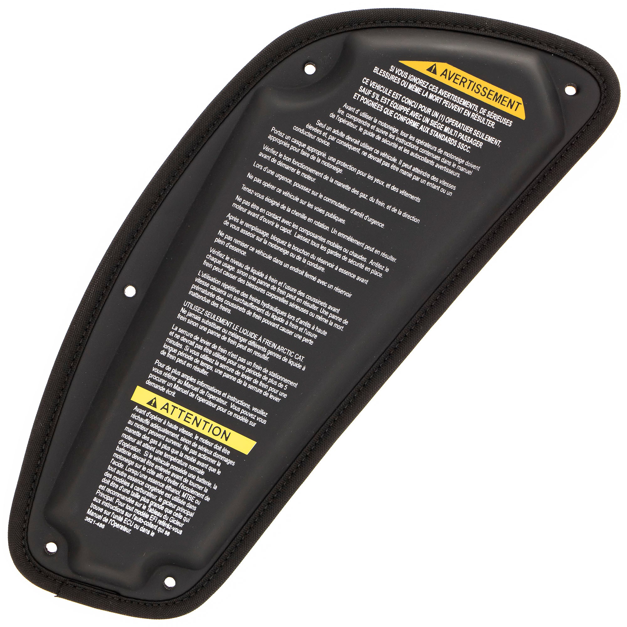 Arctic Cat Black Gen 2 Tank Pads 7639-774