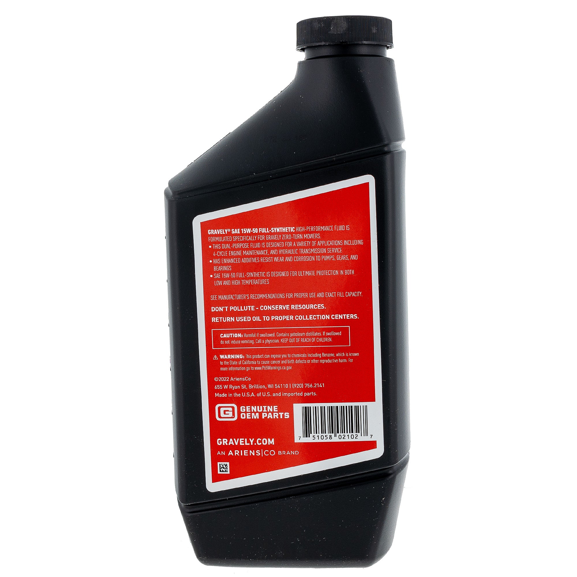 Ariens 59402700 Hydraulicro Oil Zt3400 Zt3100 Kit ZX ZT Zenith Z XL SD Pro-Turn