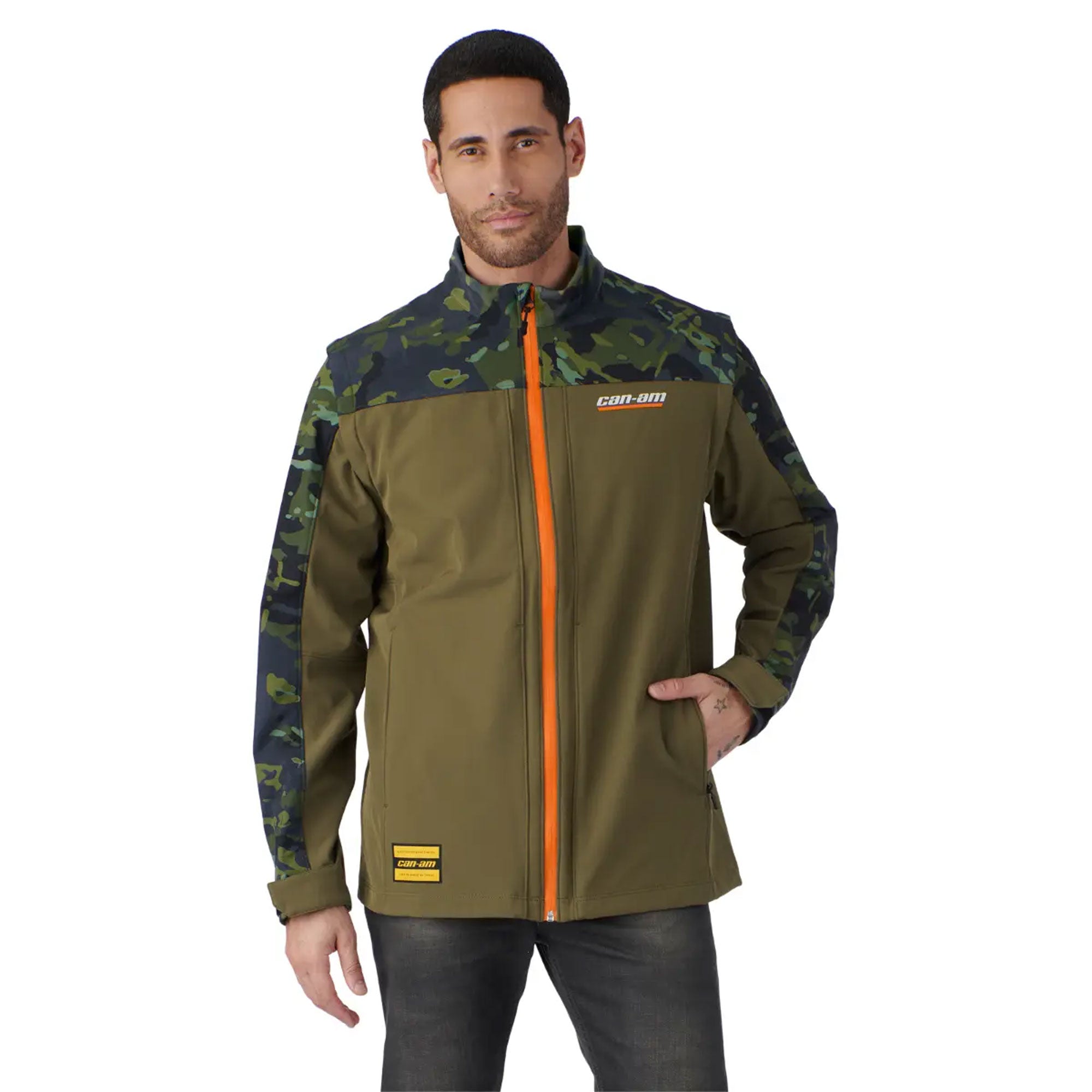 BRP Can-Am Performance Softshell Jacket Men Army Green Mens