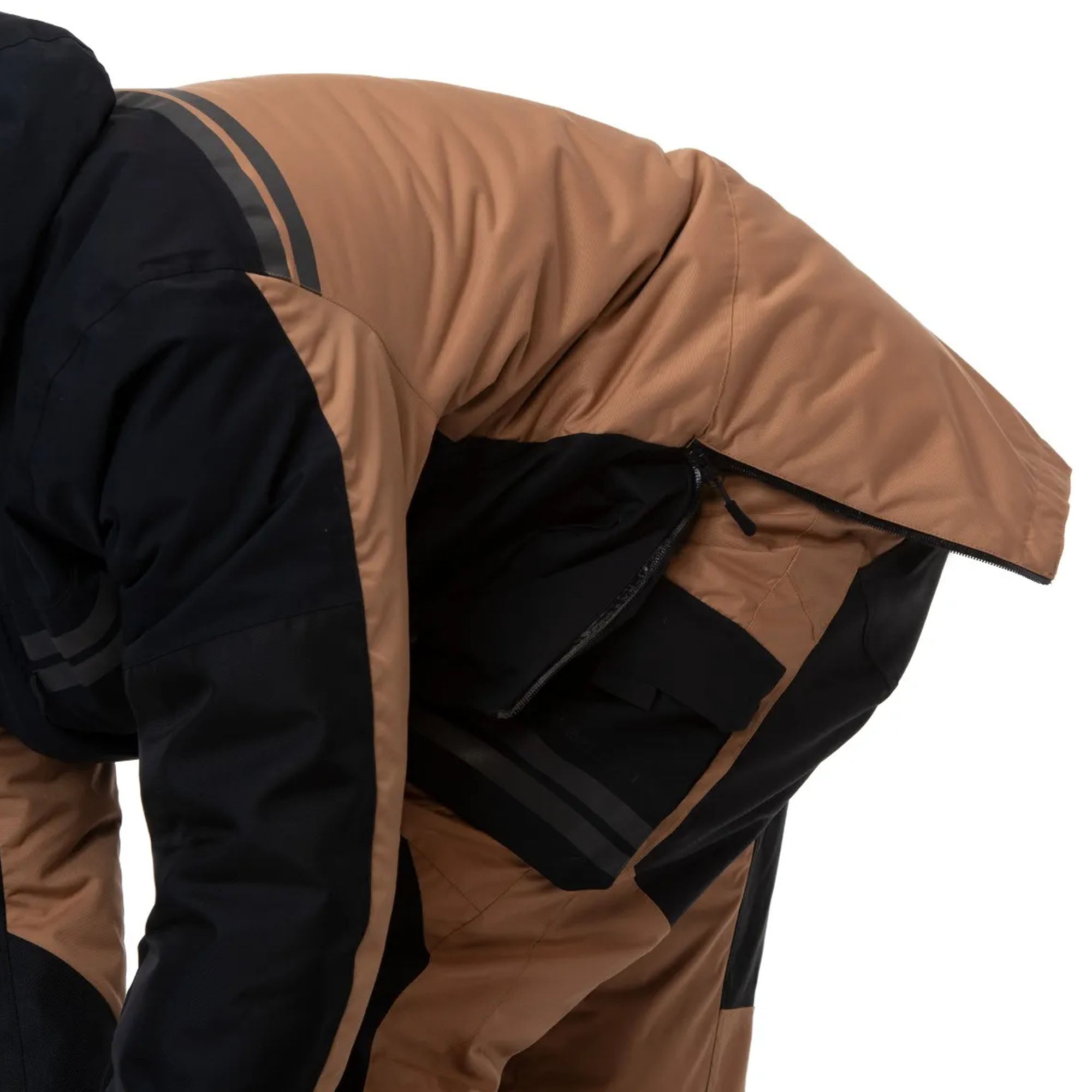 Ski-Doo Mens Expedition Snowmobile Jacket Khaki Black