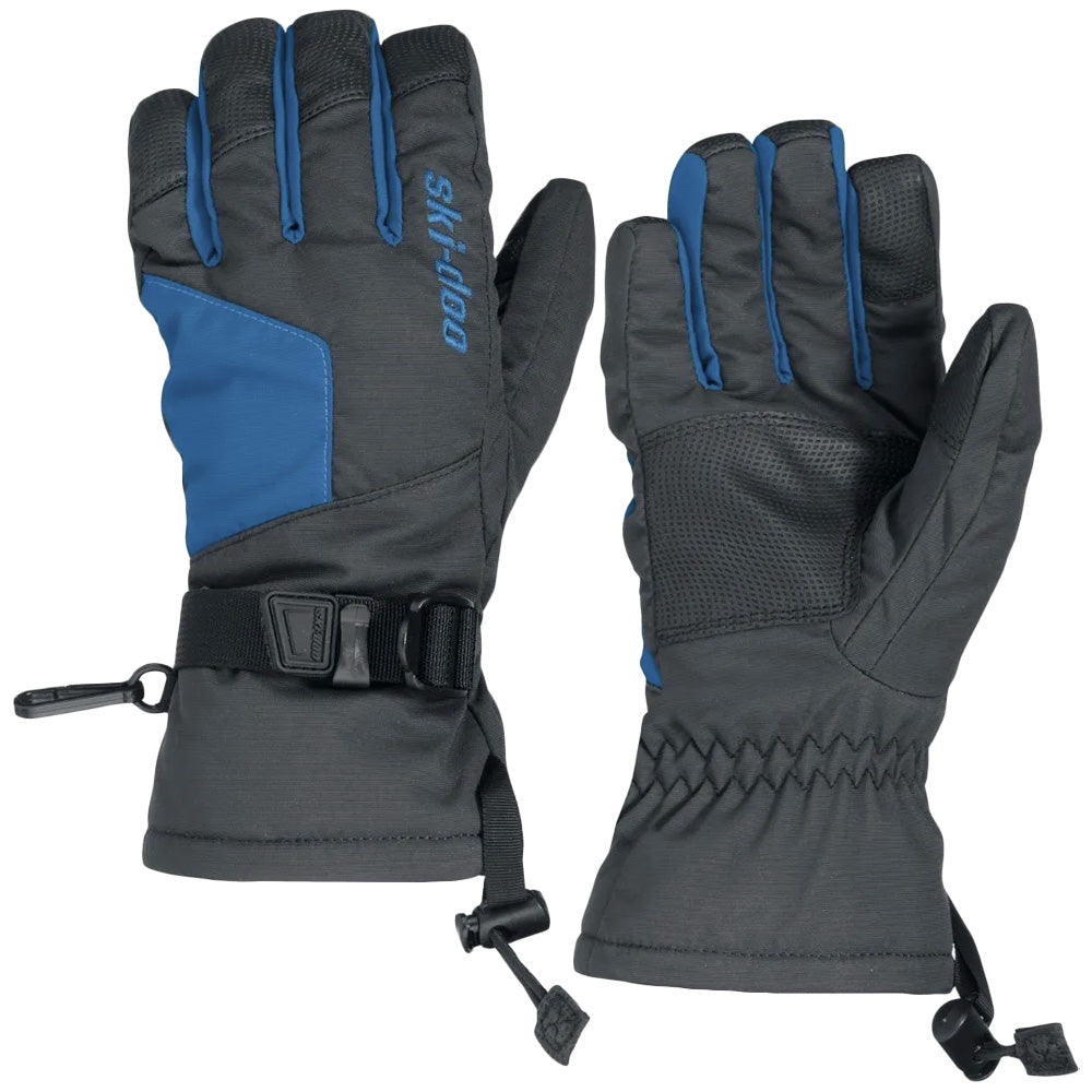 BRP Ski-Doo Teens' Particle Gloves Indigo Blue Unisex-Youth