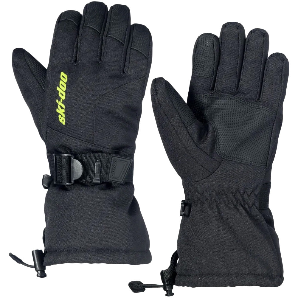 BRP Ski-Doo Teens' Particle Gloves Black Unisex-Youth