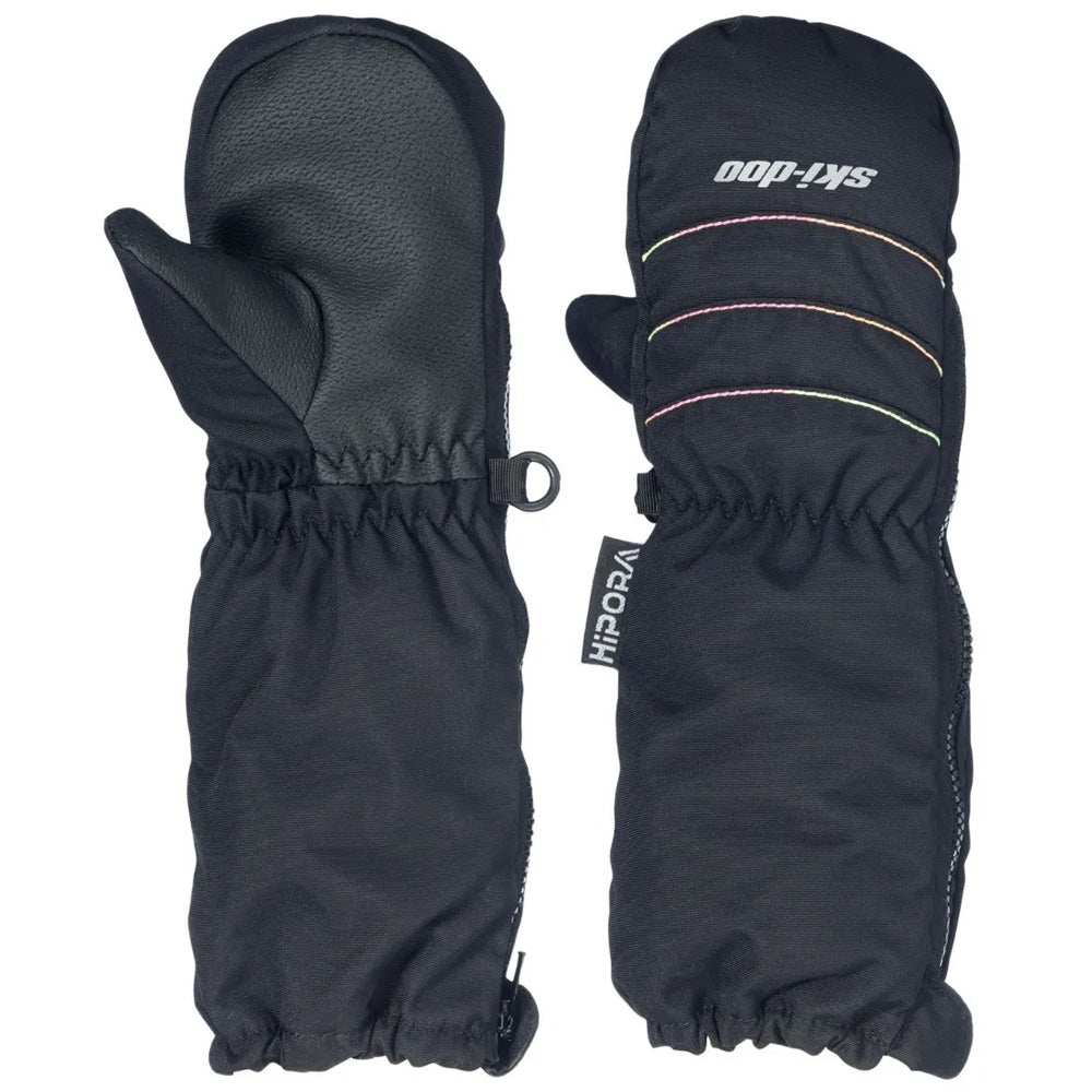 BRP Ski-Doo Kids' Minium Mitts Black Unisex-Youth