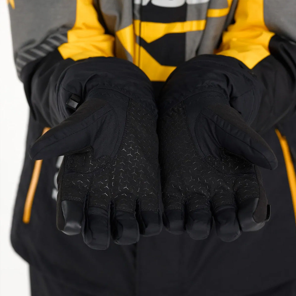 Ski-Doo X-Team Nylon Gauntlet Snowmobile Gloves Black