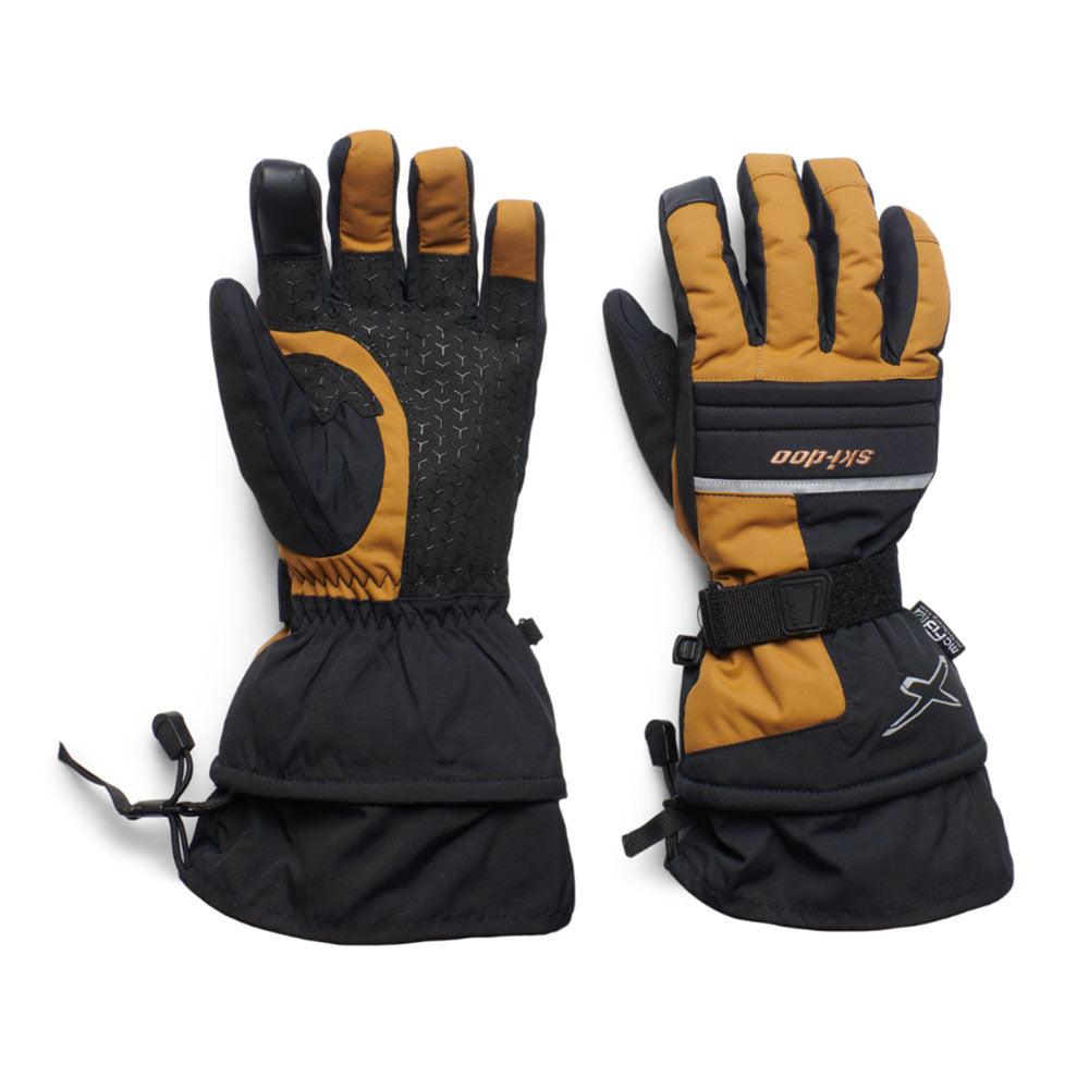 BRP Ski-Doo X-Team Nylon Snowmobile Gloves Bronze Mens