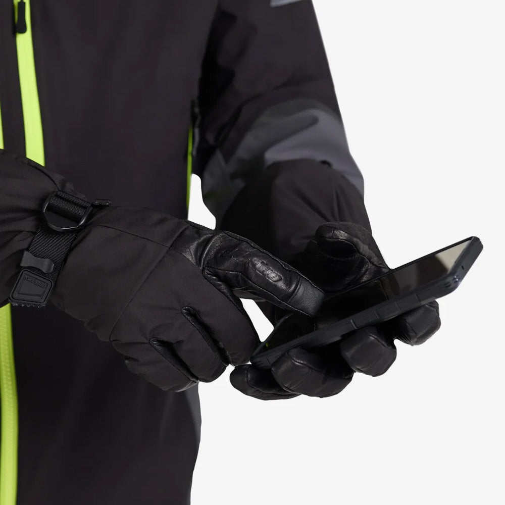 Ski-Doo BC Aspect Long Gauntlet Snowmobile Gloves Black