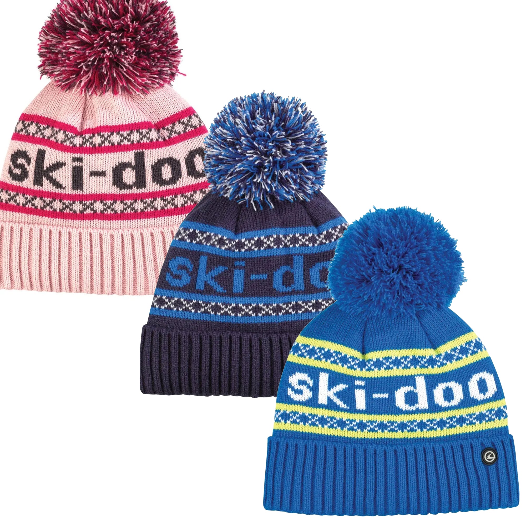 BRP Ski-Doo Kids Pom-Pom Snowmobile Beanie Youth