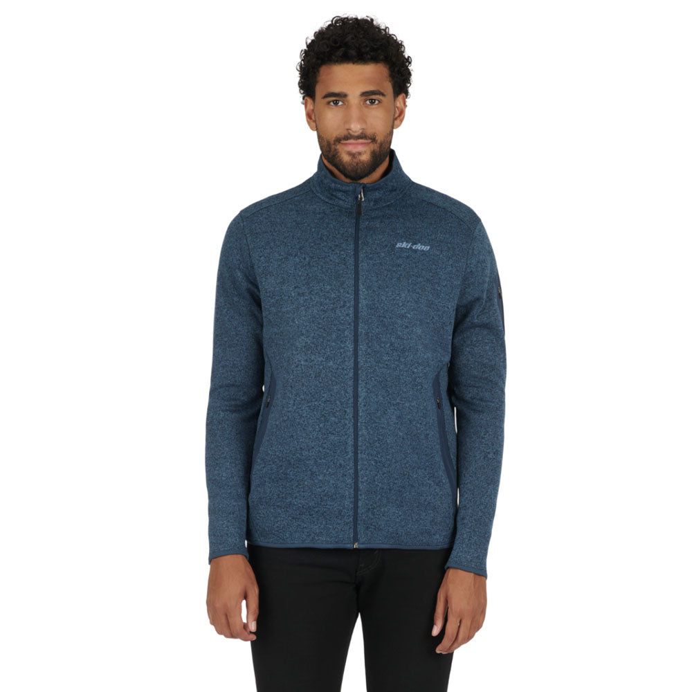 BRP Ski-Doo Mid-Layer Fleece Jacket Denim Blue Mens